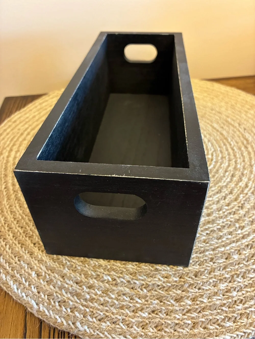 Hobby Lobby Black Wooden 'Hot Cocoa' Vanity Tray